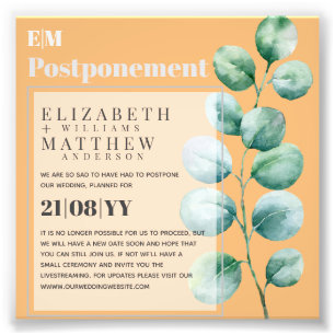 Postponement Eucalyptus Greenery Change of Plans Photo Print