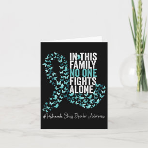 Posttraumatic Stress Disorder Awareness Month Teal Card