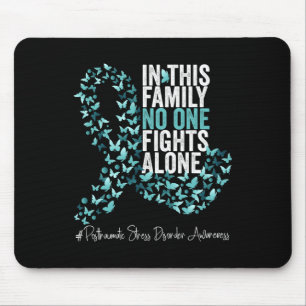 Posttraumatic Stress Disorder Awareness Month Teal Mouse Pad