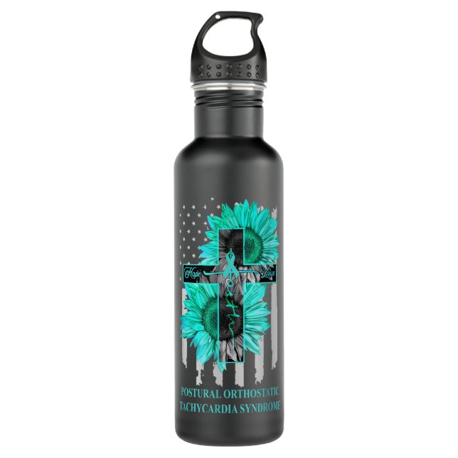 Postural Orthostatic Tachycardia Syndrome Faith Ho 710 Ml Water Bottle (Front)