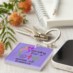 Postural Tachycardia Syndrome (POTS) Awareness Key Ring