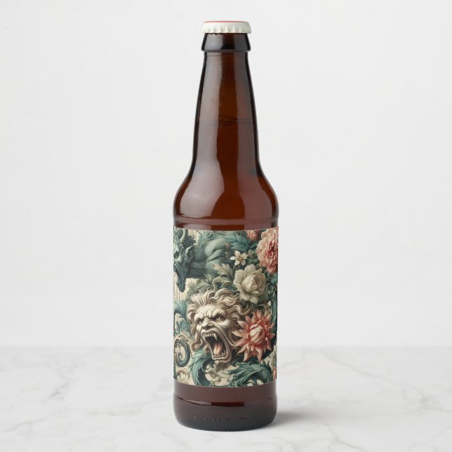 Posture of Perdition – Gothic Victorian Beer Bottle Label (Front)