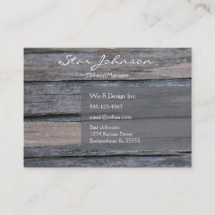 Postwood Grey Business Card