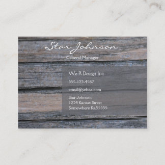 Postwood Grey Business Card