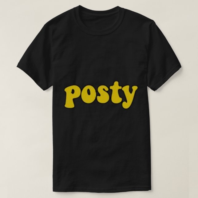POSTY - POST MALONE Sticker T-Shirt (Design Front)
