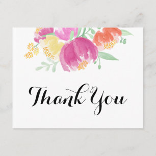Posy Garden Thank You Card