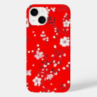 Posy Print On Red