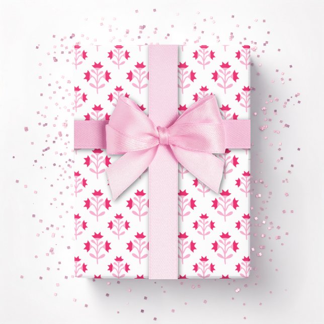 Posy Sprig in Pink Wrapping Paper (Creator Uploaded)