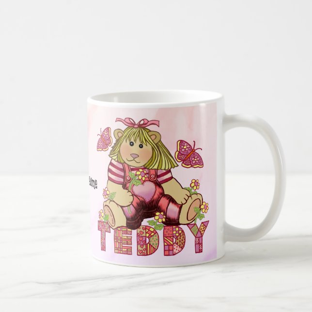Posy Teddy Bear mug (Right)