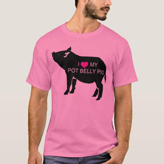 Pot Belly Pig T-Shirt (Front)