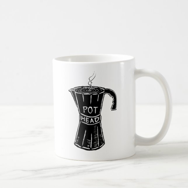 Pot Head Coffee Mug (Right)