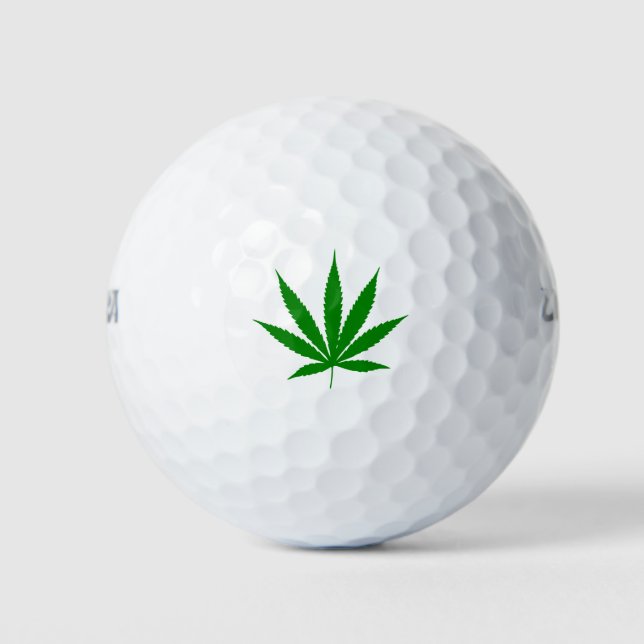 Pot leaf golf balls (Front)