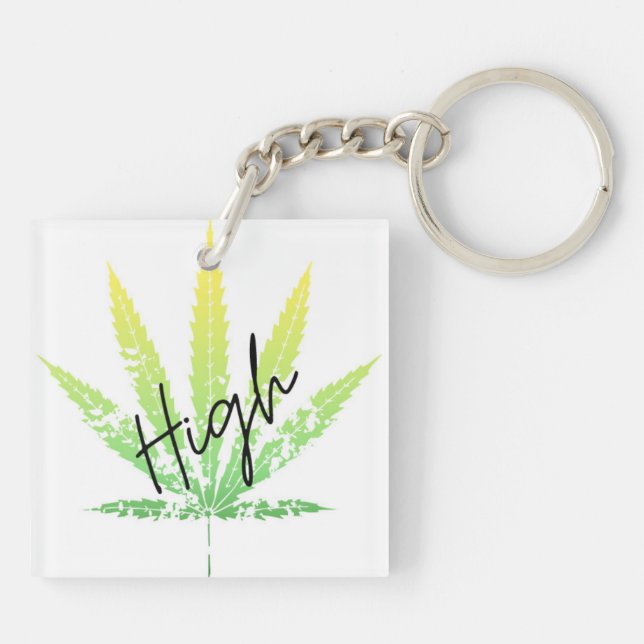 Pot leaf key ring (Back)