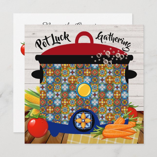 Pot Luck Invitation (Front/Back)
