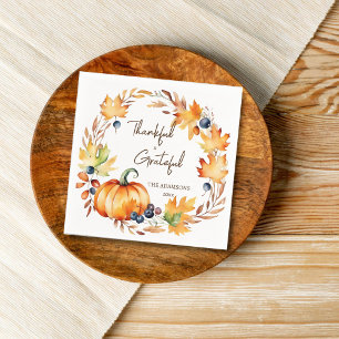 Pot Luck Thanksgiving dinner party tableware Napkin
