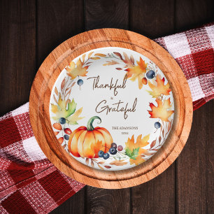 Pot Luck Thanksgiving dinner party tableware Paper Plate
