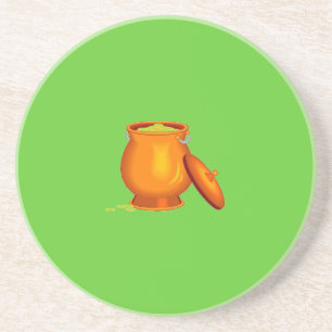 Pot O' Gold Sandstone Coaster