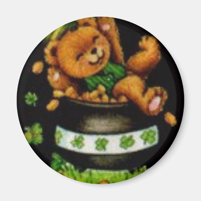 Pot of Bear Magnet (Front)