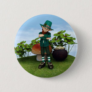 Pot of Gold 6 Cm Round Badge