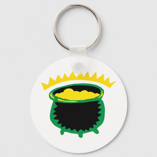 Pot of Gold Key Ring (Front)