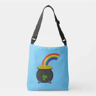 Pot of Gold Rainbow Cartoon Crossbody Bag