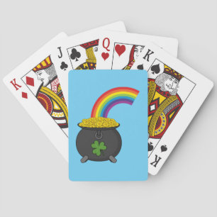 Pot of Gold Rainbow Cartoon Playing Cards