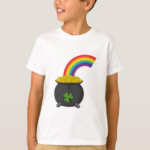Pot of Gold Rainbow Cartoon T-Shirt