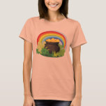 Pot of Gold t-shirt<br><div class="desc">Colourful St. Patrick's Day t-shirt, with a pot of gold at the end of the rainbow! Looks great on white or black t-shirts, for adults or children!</div>