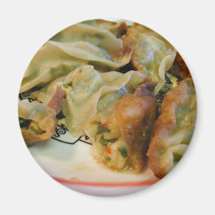Pot Stickers Food Magnet
