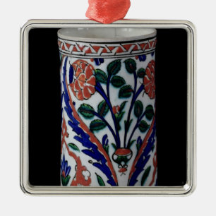 Pot with a floral decoration, Iznik Metal Tree Decoration