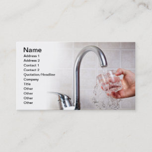 Potable water business card