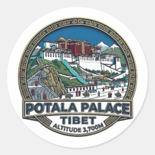 POTALA PALACE CLASSIC ROUND STICKER