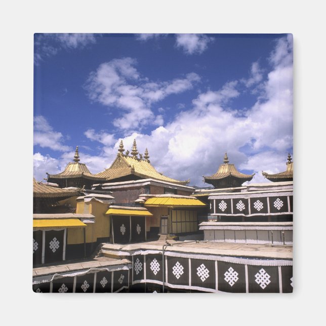 Potala Palace inside with steeples at the home Magnet (Front)