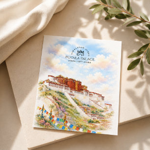 Potala Palace, Lhasa Tibet China    Landscape Holiday Postcard