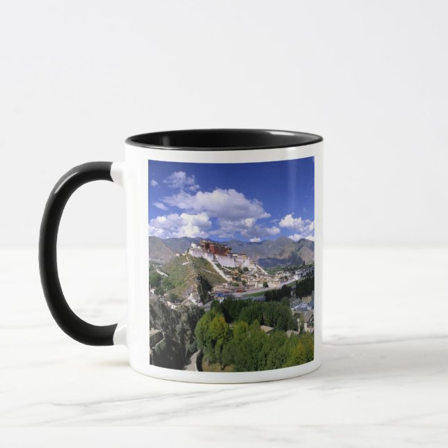 Potala Palace on mountain range from aher Mug (Left)
