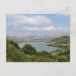 Potami Dam Cretan Landscape Postcard