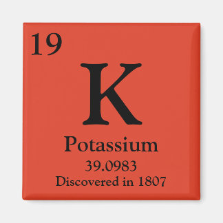 Potassium Periodic Table Magnet