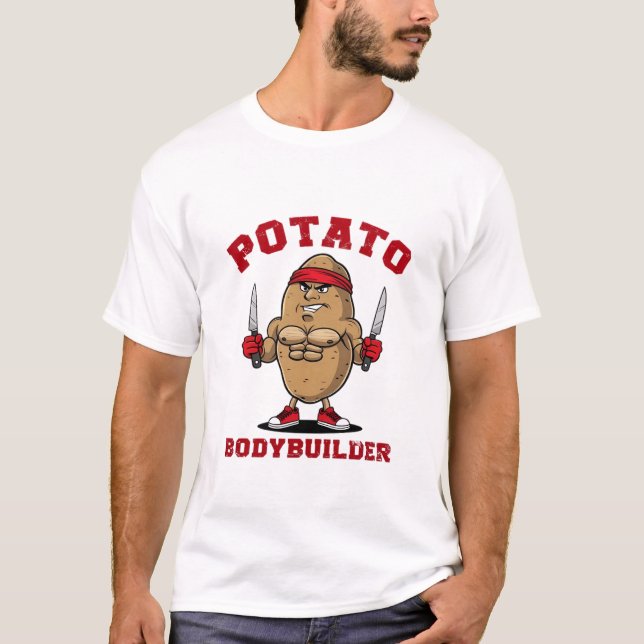 Potato bodybuilder T-Shirt (Front)