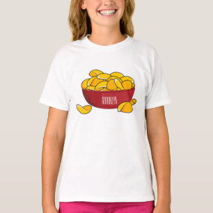 Potato chip cartoon illustration  T-Shirt