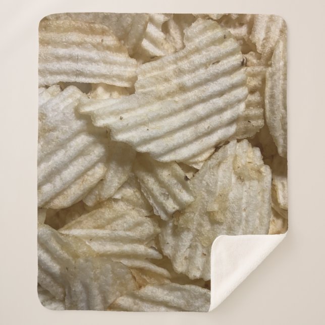Potato Chips Sherpa Blanket (Front)