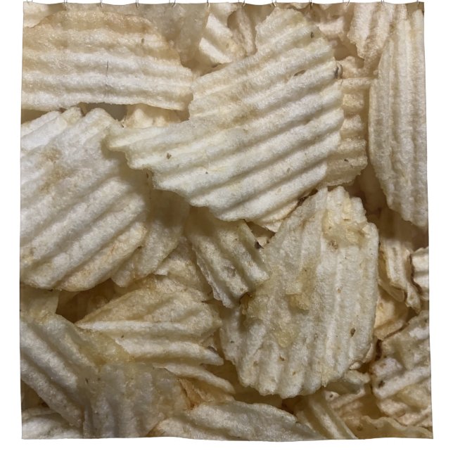 Potato Chips Shower Curtain (Front)