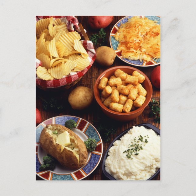 Potato Foods Postcard (Front)