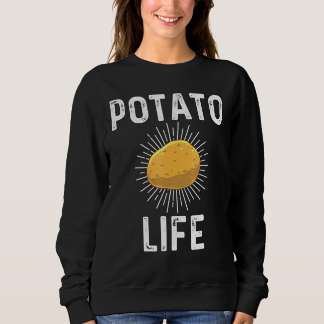 Potato For Men Women Cute Potato Tater Spud  3 Sweatshirt (Front)