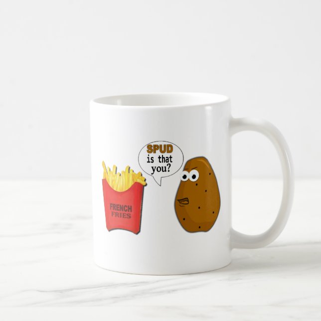 Potato French Fries is that you? funny Coffee Mug (Right)