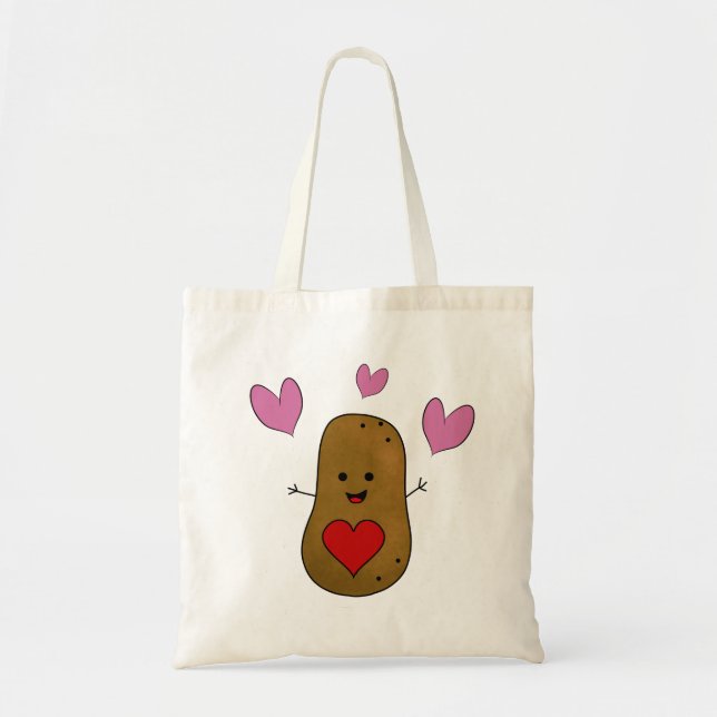 Potato Hearts Tote Bag (Front)