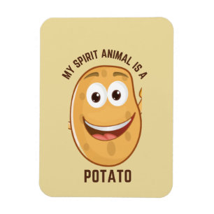 Potato Is My Spirit Animal Funny  Magnet
