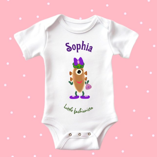 Potato monster baby bodysuit (Creator Uploaded)