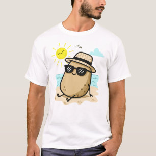 Potato On The Beach Summer Vibes T-Shirt