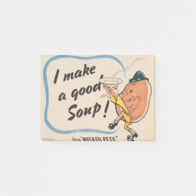Potato Pete Makes a Good Soup Post-it Notes (Front)