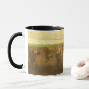 Potato Planting by Vincent van Gogh, Vintage Art Mug